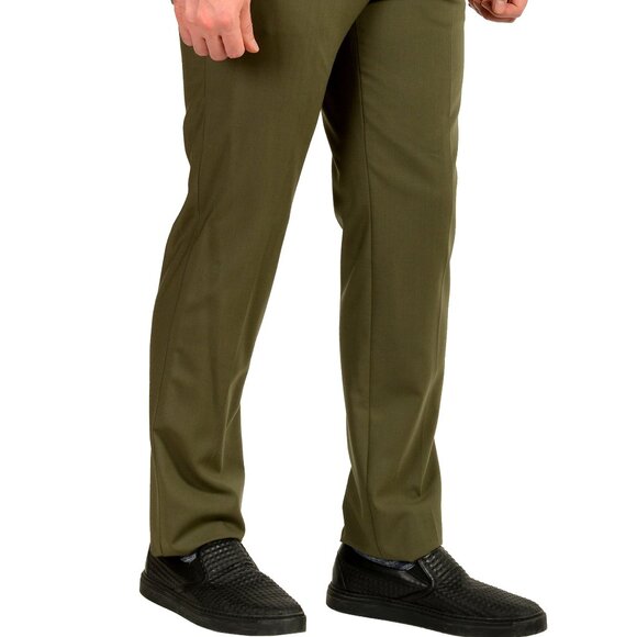 Hugo Boss Men's "Tom232X" Modern Fit Sage Green Wool Dress Pants US 32R IT 48 - Picture 2 of 4